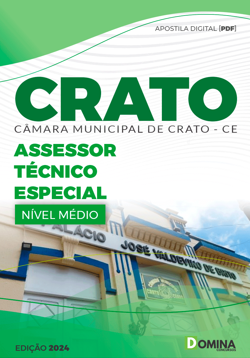 Apostila Câmara Crato CE 2024 Assessor Técnico Especial