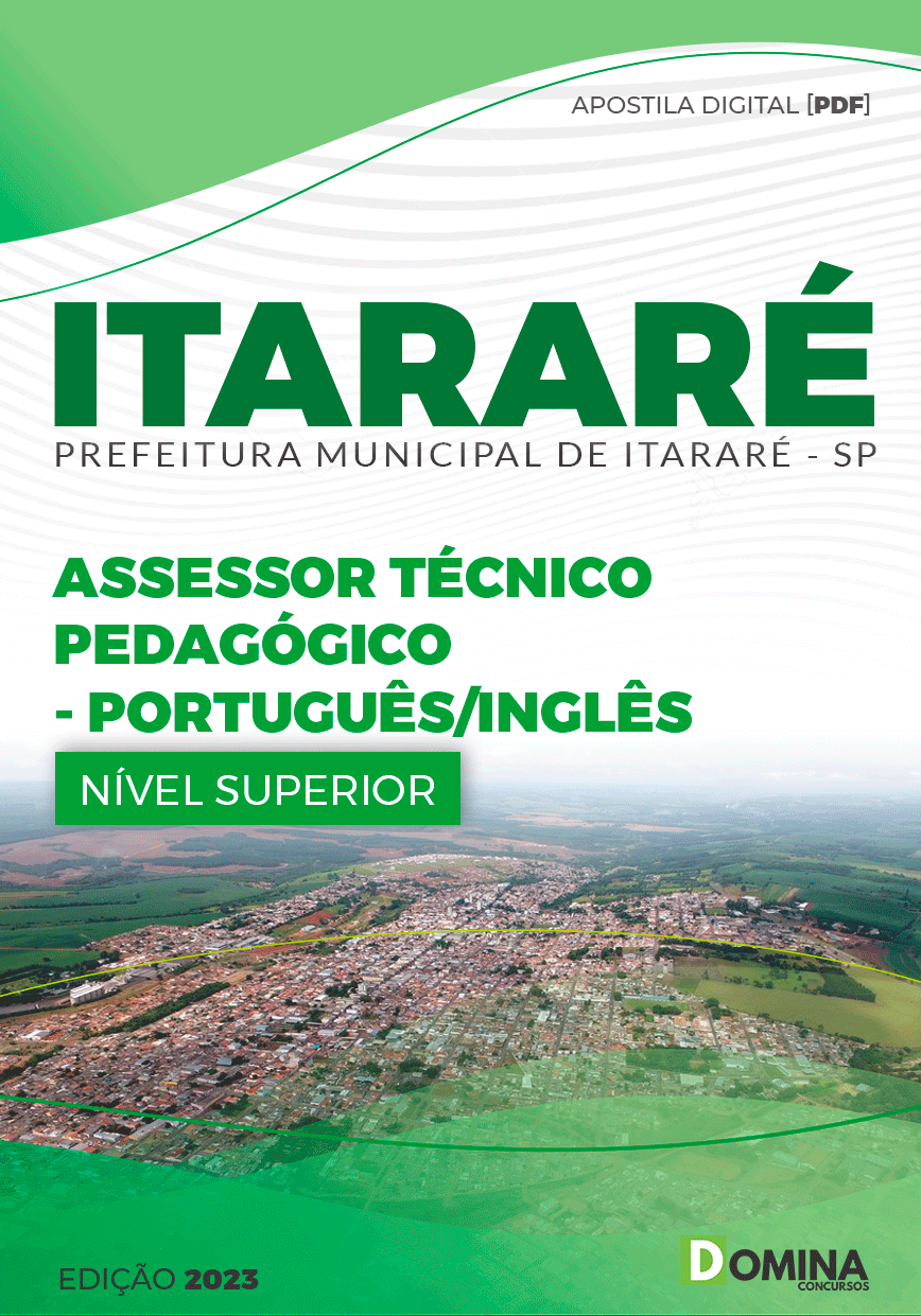 Pref Itararé SP 2024 Assessor Pedagógico Português Inglês