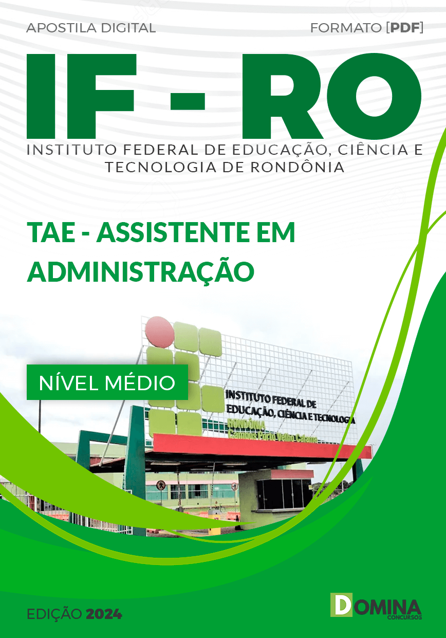 Apostila Concurso IFRO 2024 Assistente Administração