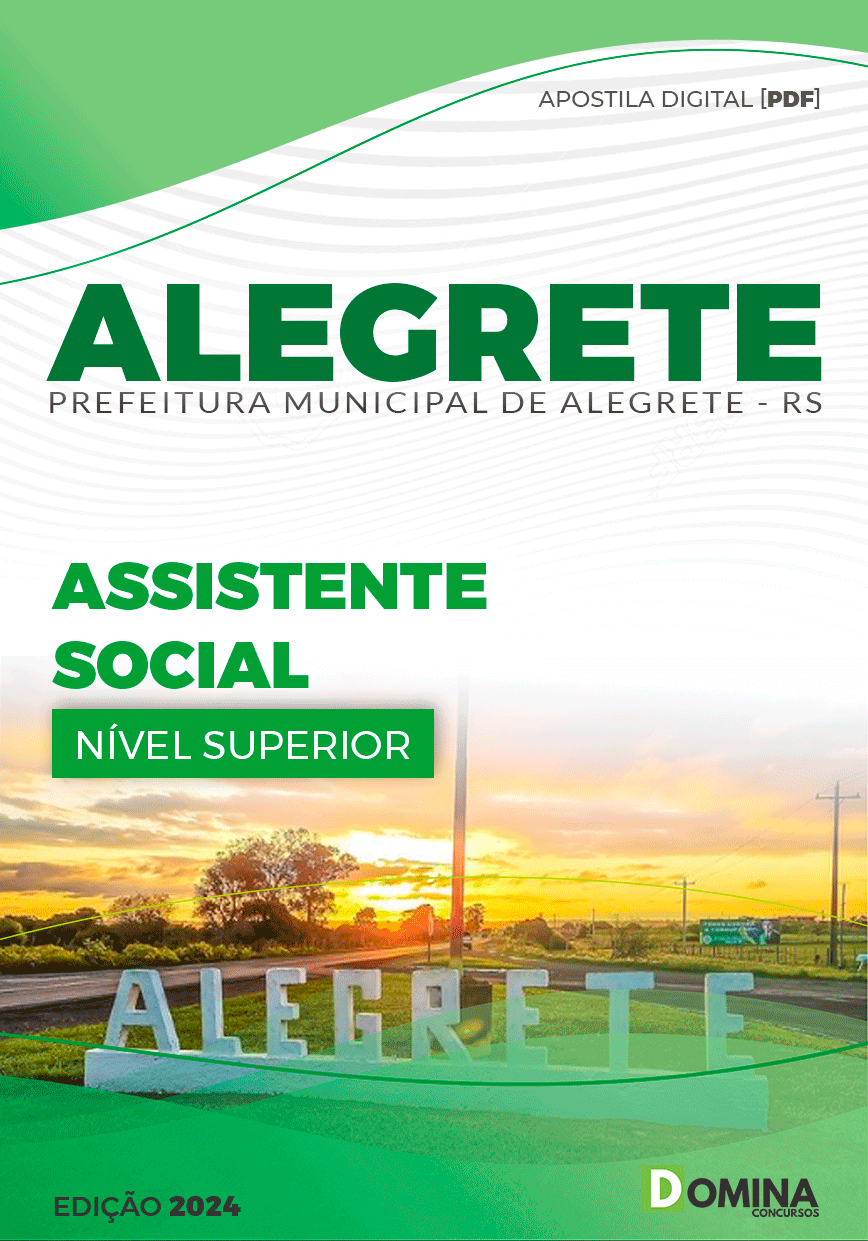 Apostila Prefeitura Alegrete RS 2024 Assistente Social