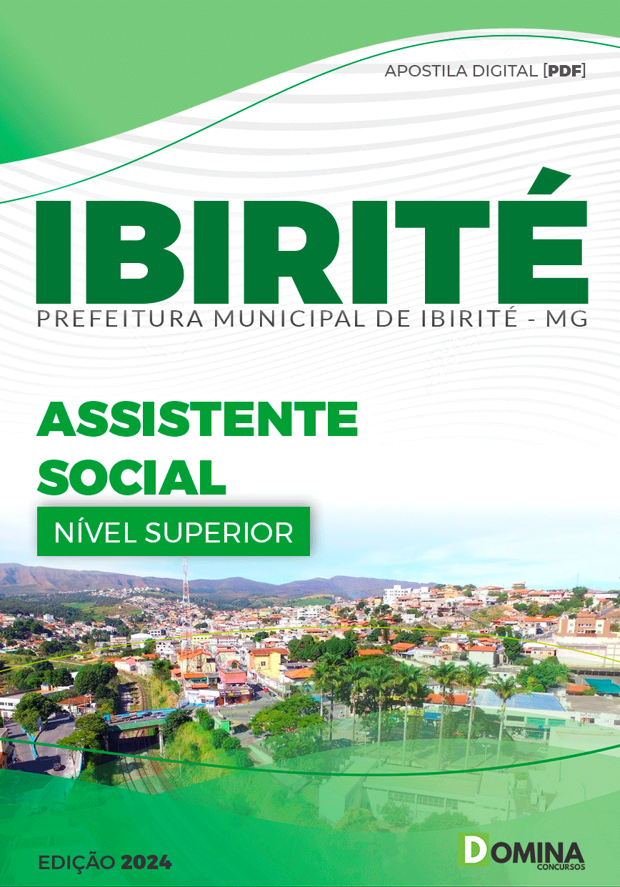 Apostila Pref Ibirité MG 2024 Assistente Social