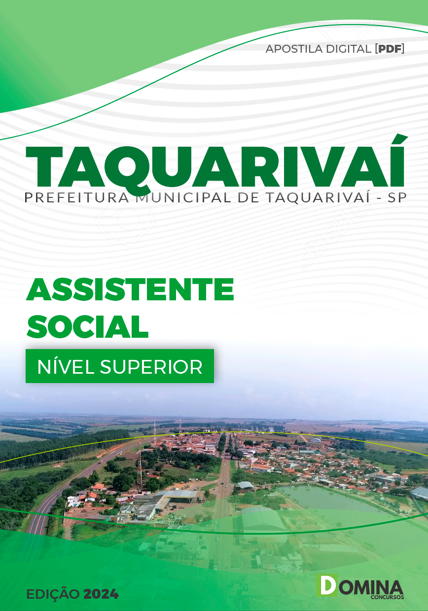 Apostila Prefeitura Taquarivaí SP 2024 Assistente Social