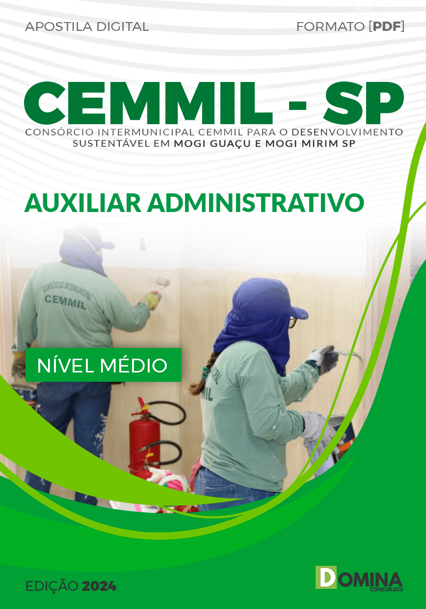 Apostila CEMMIL SP 2024 Auxiliar Administrativo