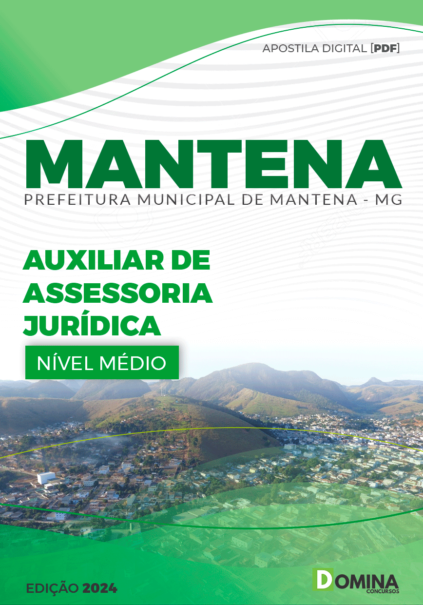 Apostila Pref Mantena MG 2024 Auxiliar Assessoria Jurídica