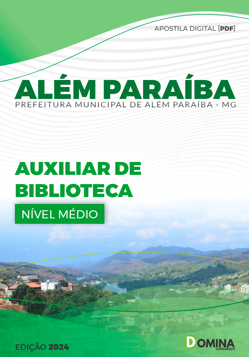 Apostila Prefeitura Além Paraíba MG 2024 Auxiliar de Biblioteca