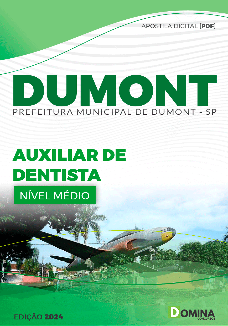 Apostila Pref Dumont SP 2024 Auxiliar Dentista