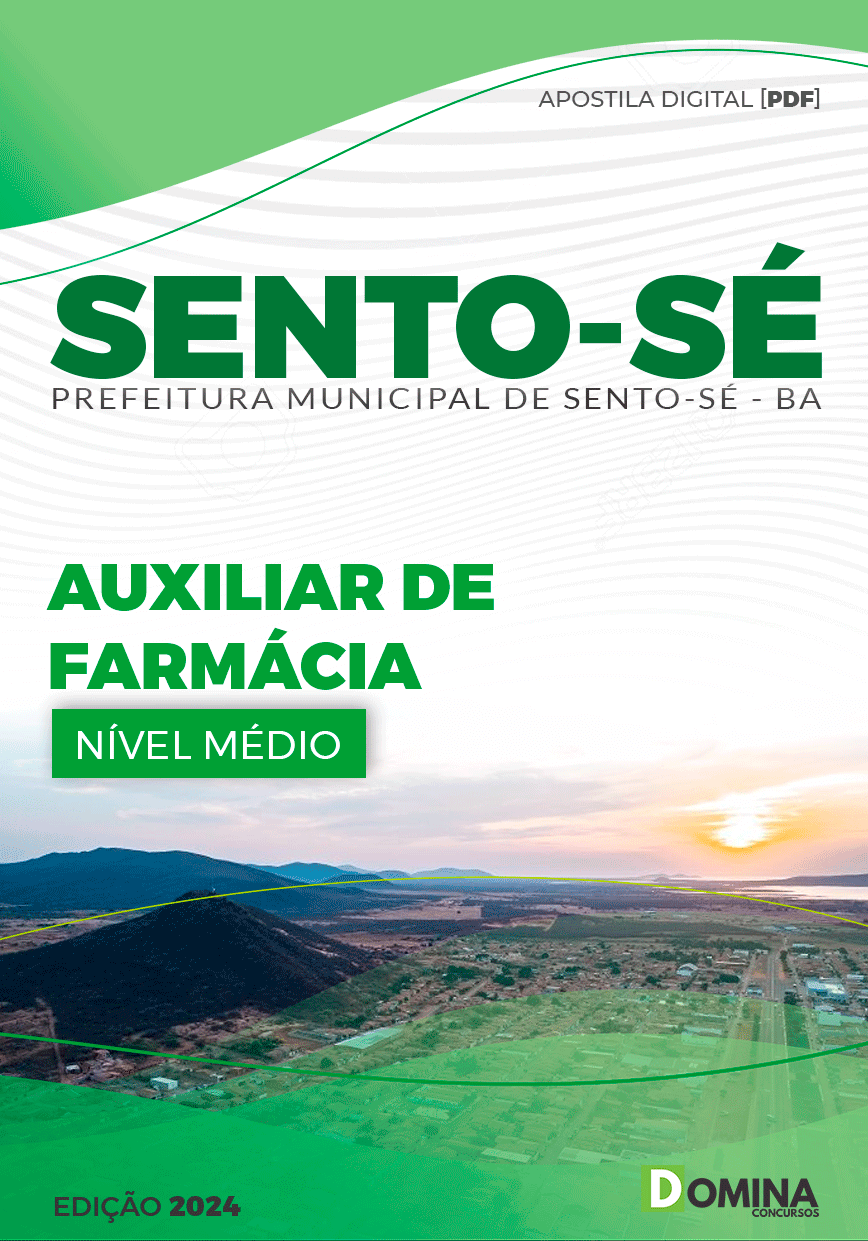Apostila Pref Sento-Sé BA 2024 Auxiliar de Farmácia