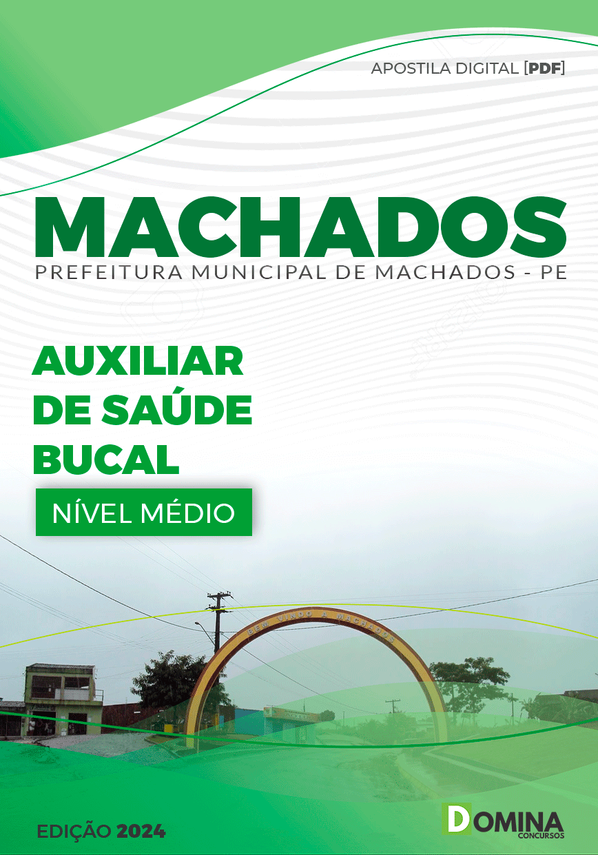 Apostila Pref Machados PE 2024 Auxiliar Saúde Bucal