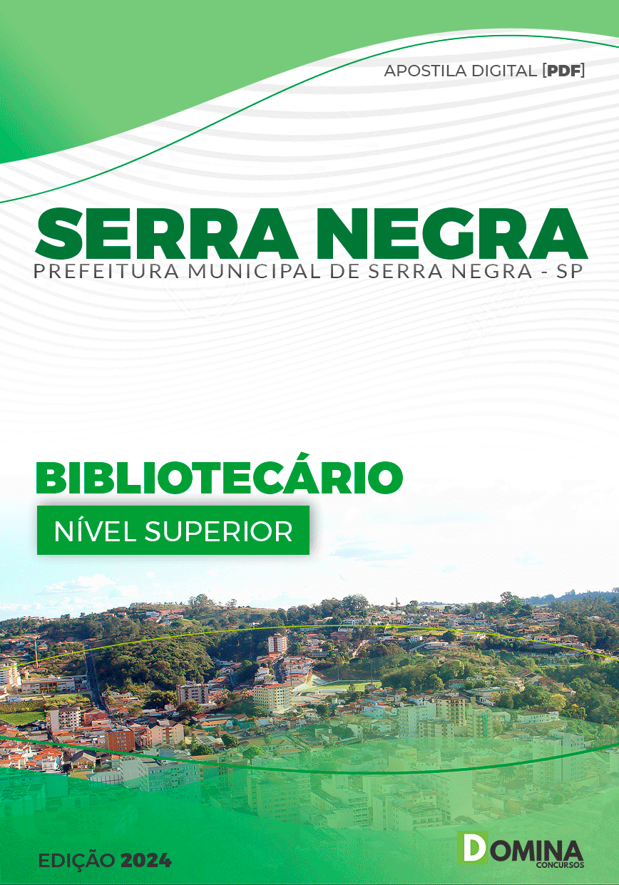 Apostila Pref Serra Negra SP 2024 Bibliotecário