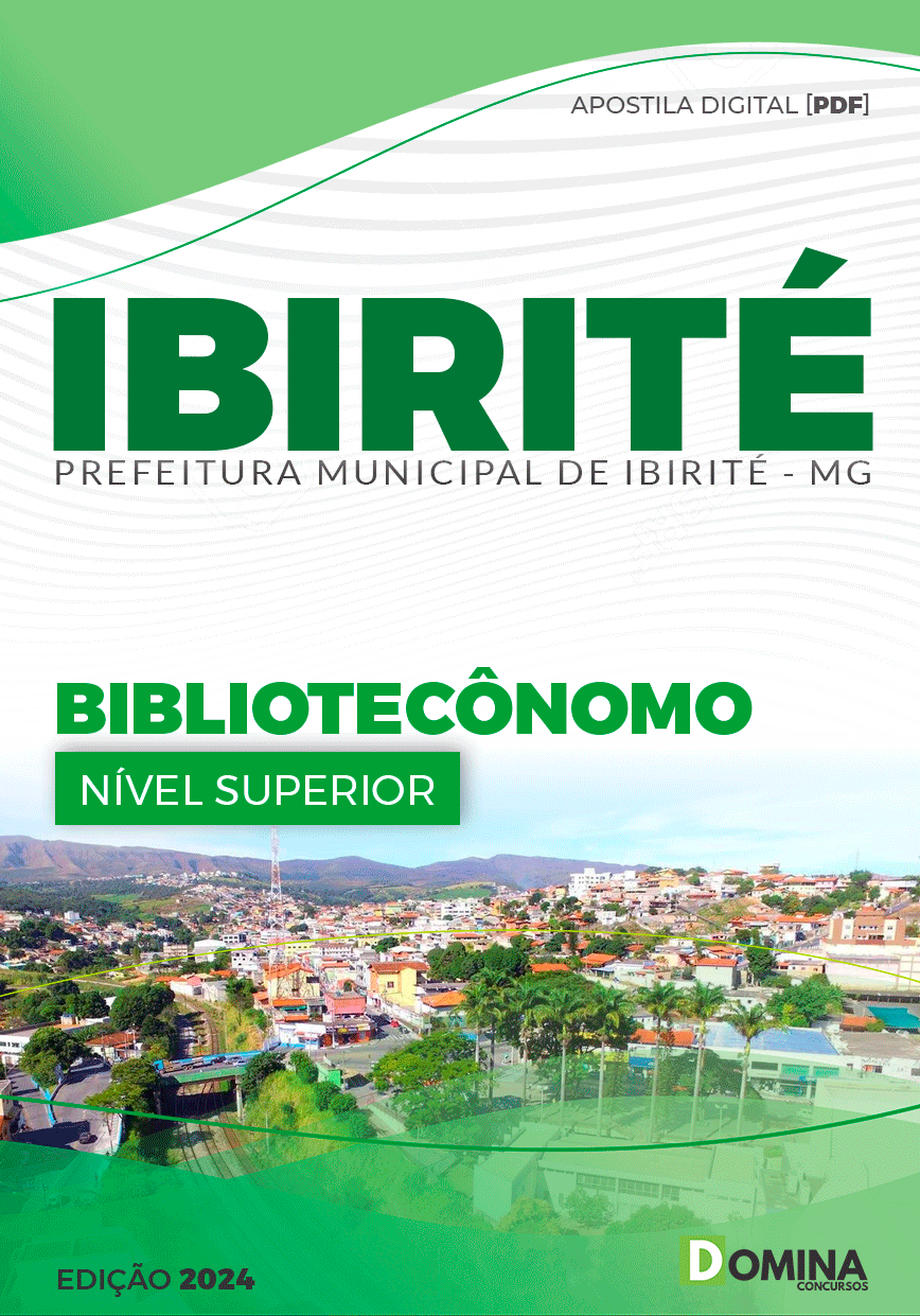 Apostila Pref Ibirité MG 2024 Bibliotecônomo