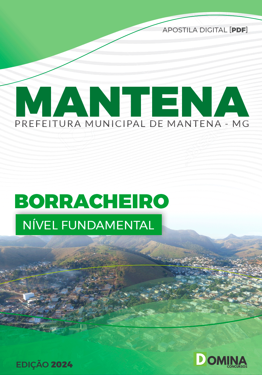 Apostila Pref Mantena MG 2024 Borracheiro