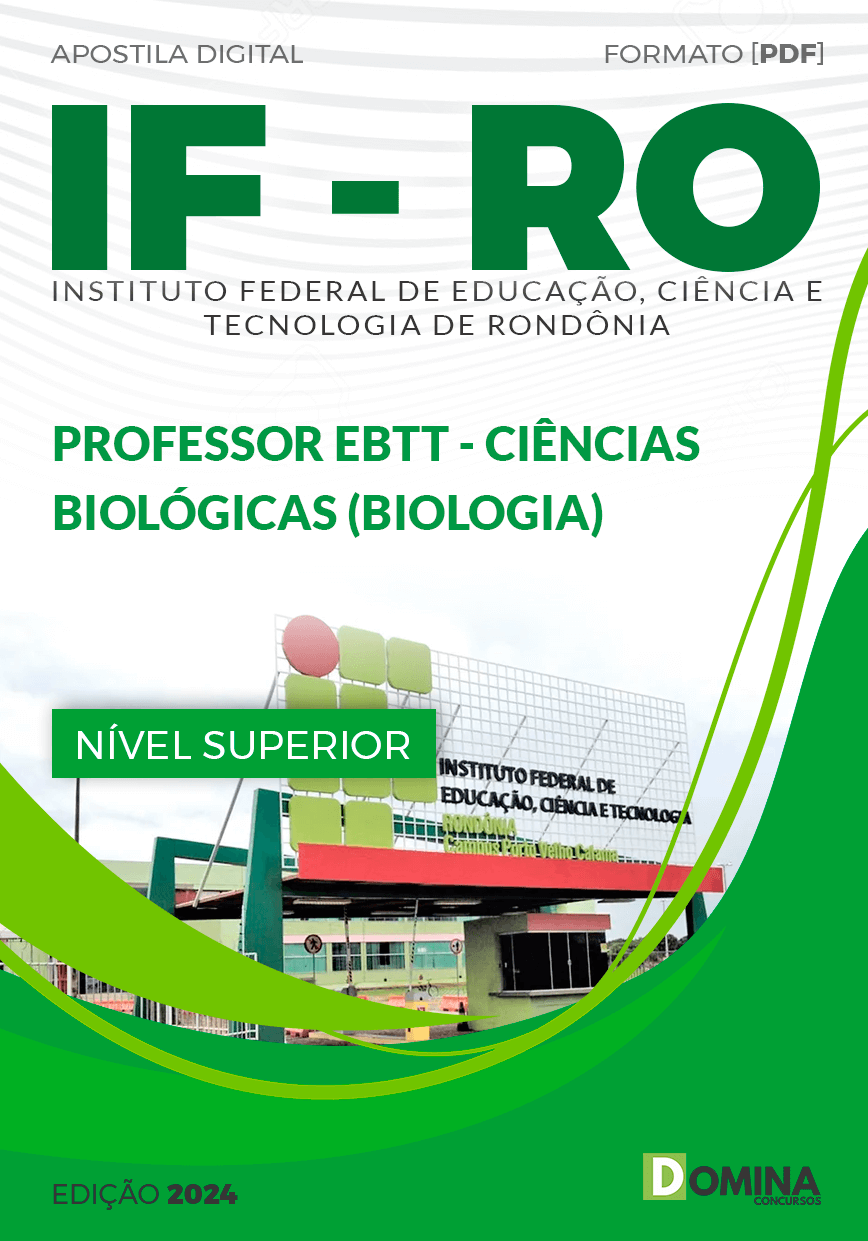 Apostila IFRO 2024 Professor EBTT Ciências Biológicas
