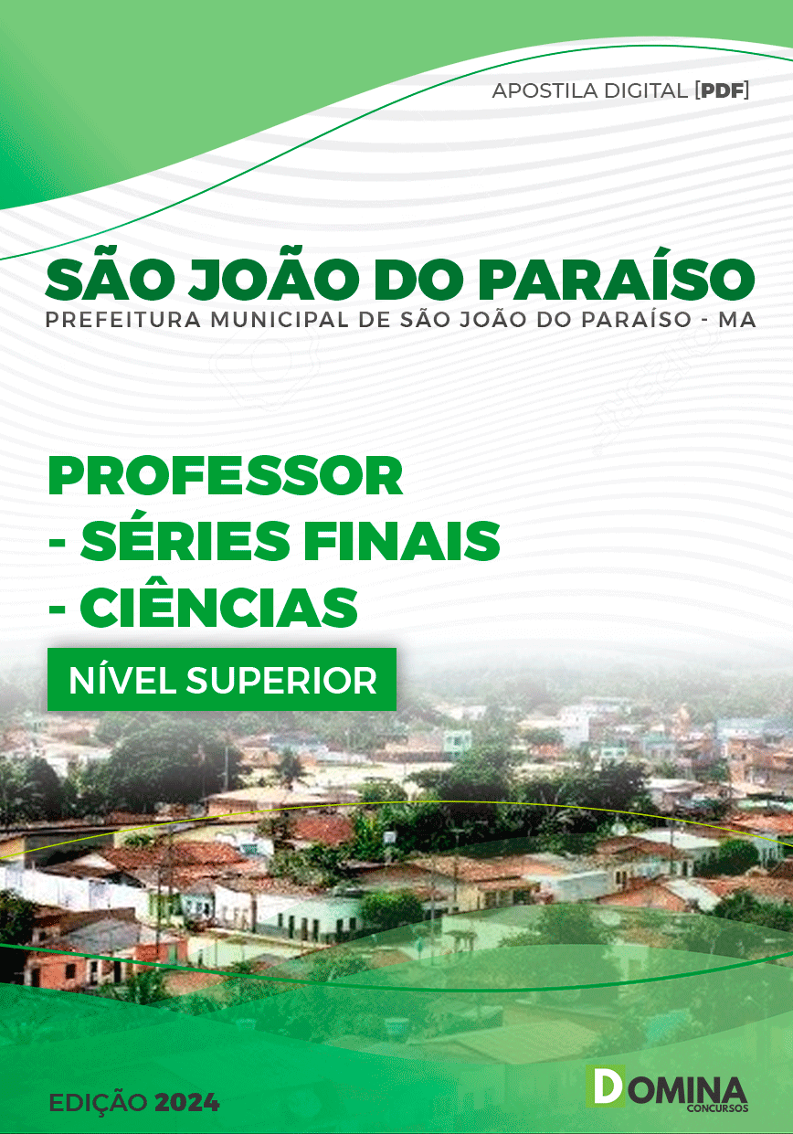 Apostila Pref São João do Paraíso MA 2024 Professor Ciências