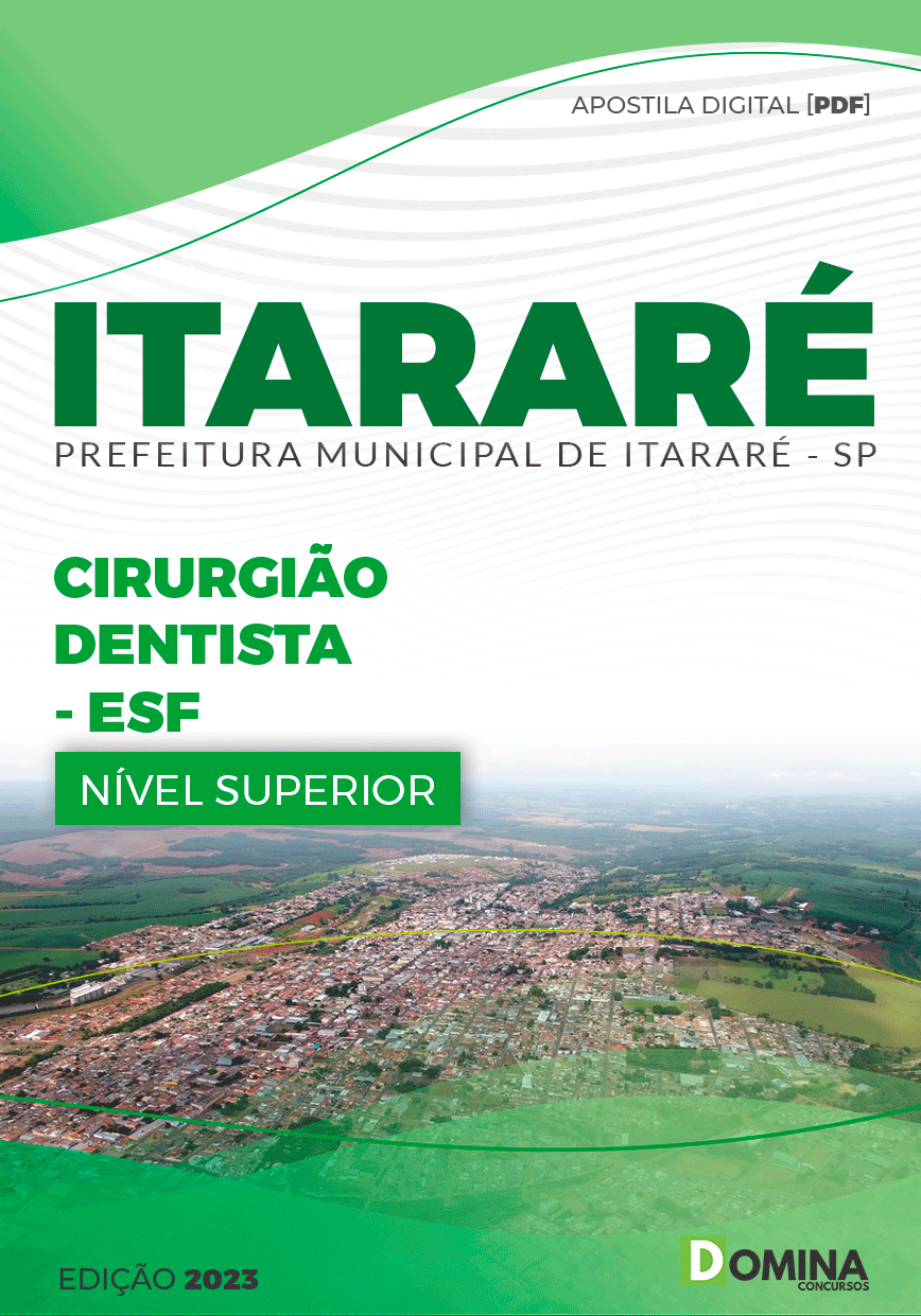 Apostila Pref Itararé SP 2024 Cirurgião Dentista ESF