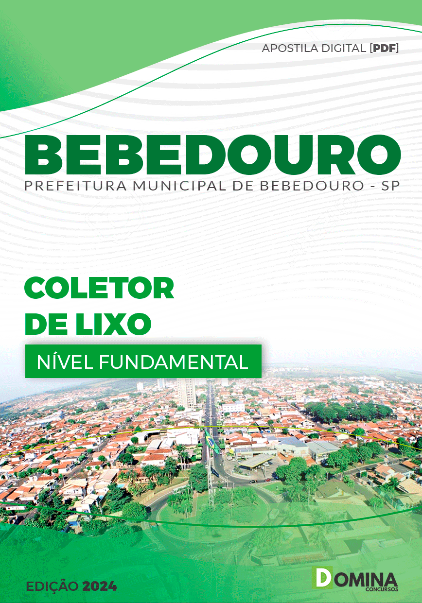 Apostila Pref Bebedouro SP 2024 Coletor De Lixo