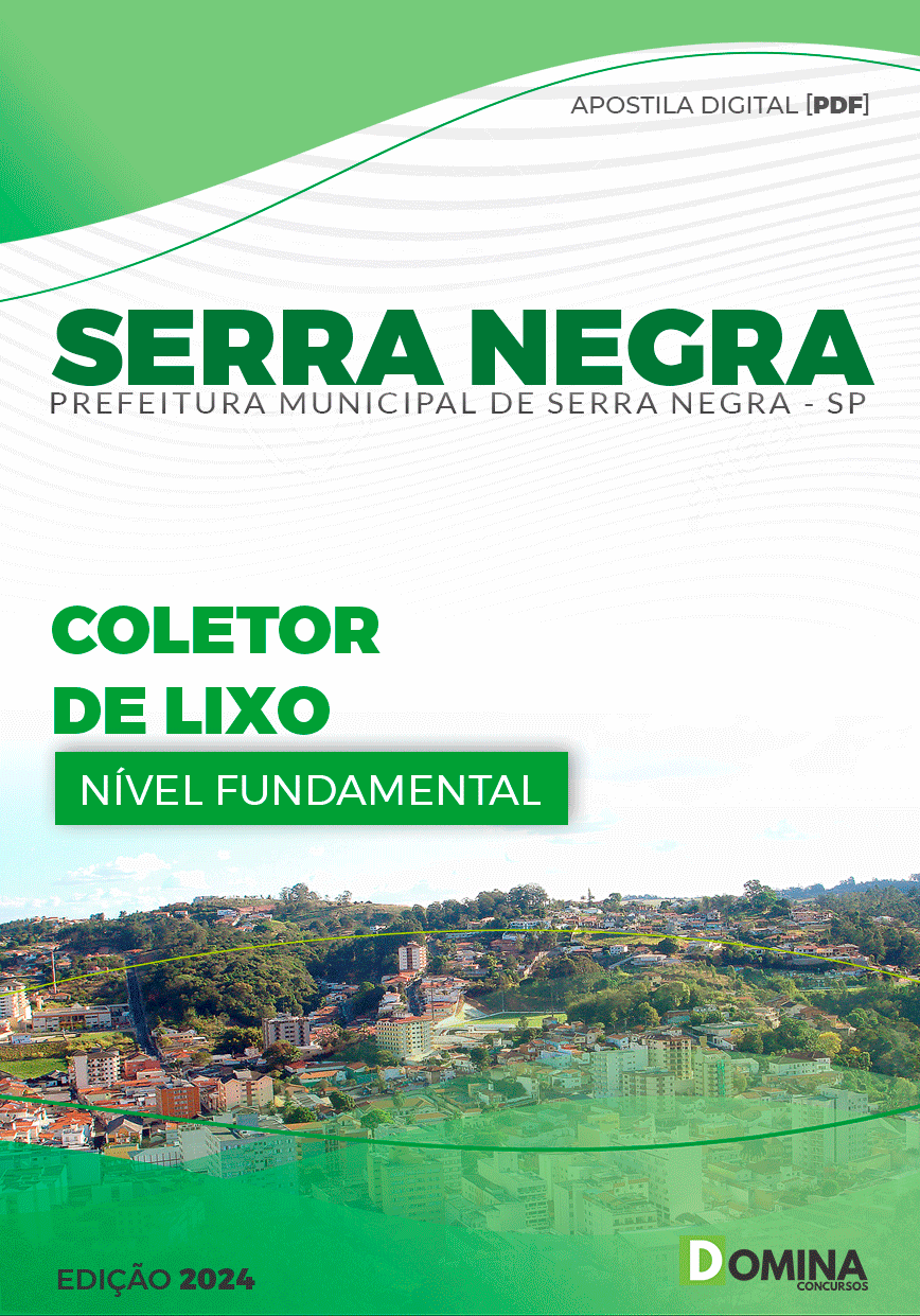 Apostila Pref Serra Negra SP 2024 Coletor Lixo