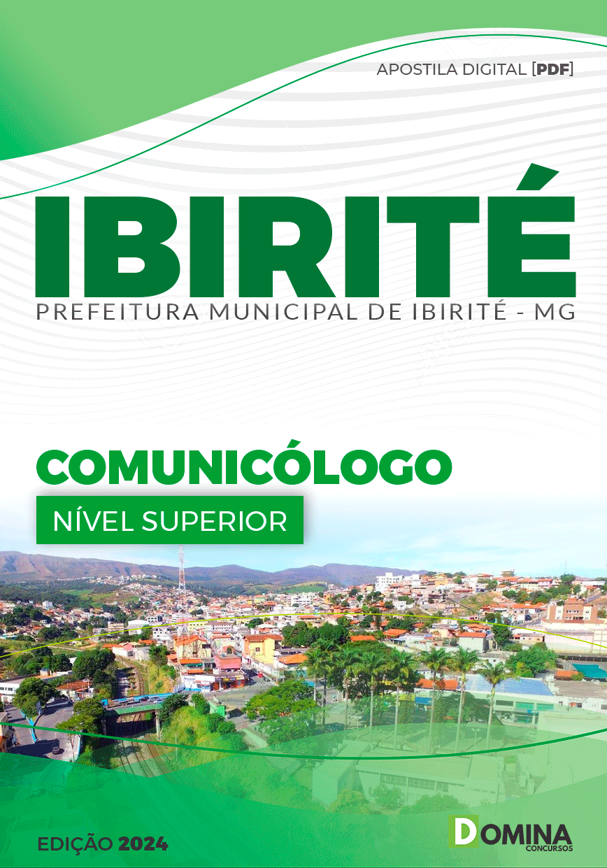 Apostila Pref Ibirité MG 2024 Comunicólogo