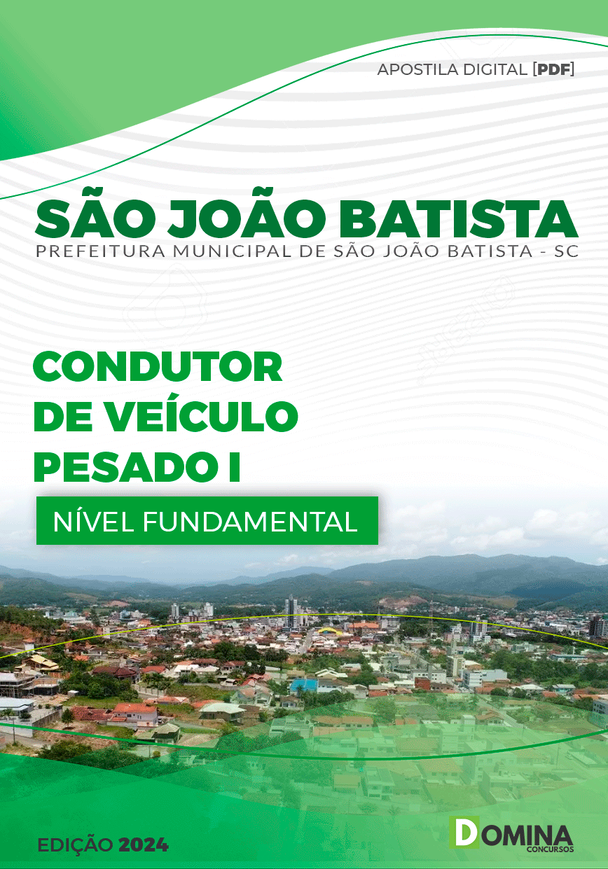 Pref São João Batista SC 2024 Condutor de Veículo Pesado