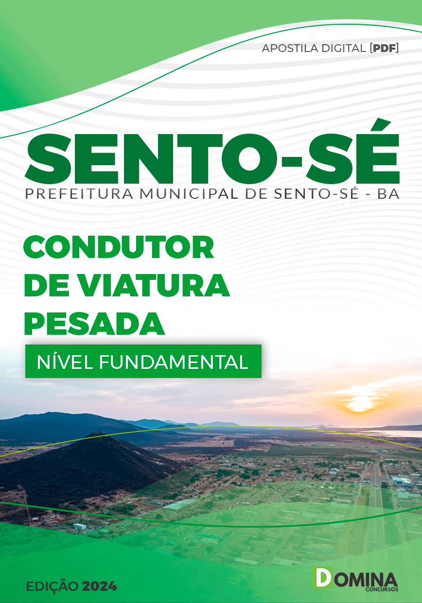 Apostila Pref Sento-Sé BA 2024 Condutor de Viatura Pesada
