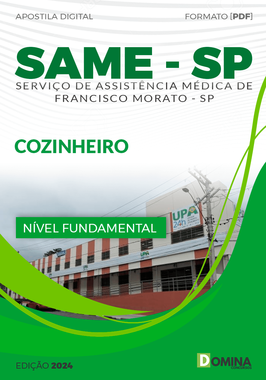 Apostila Concurso SAME SP 2024 Cozinheiro