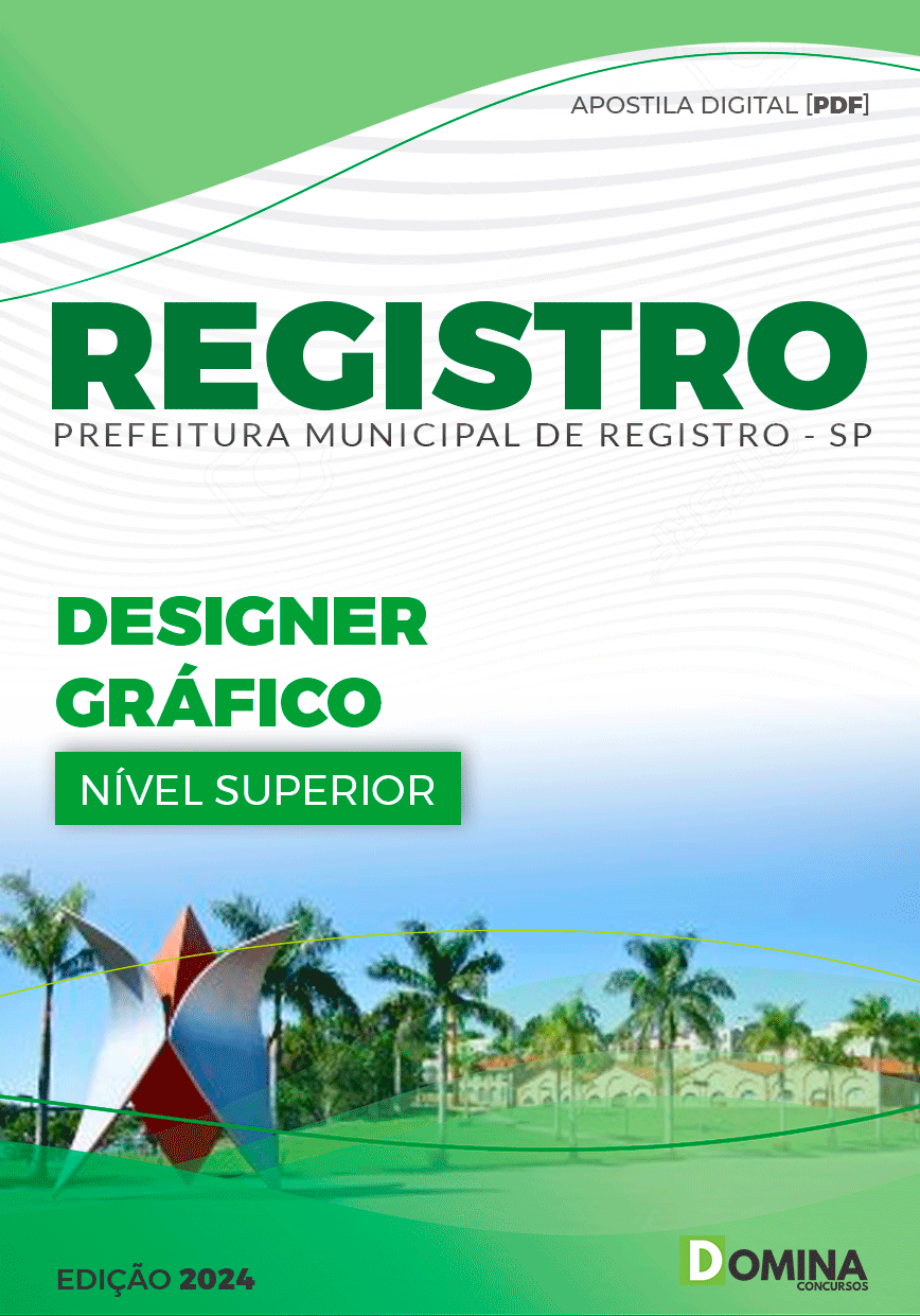 Apostila Prefeitura Registro SP 2024 Designer Gráfico