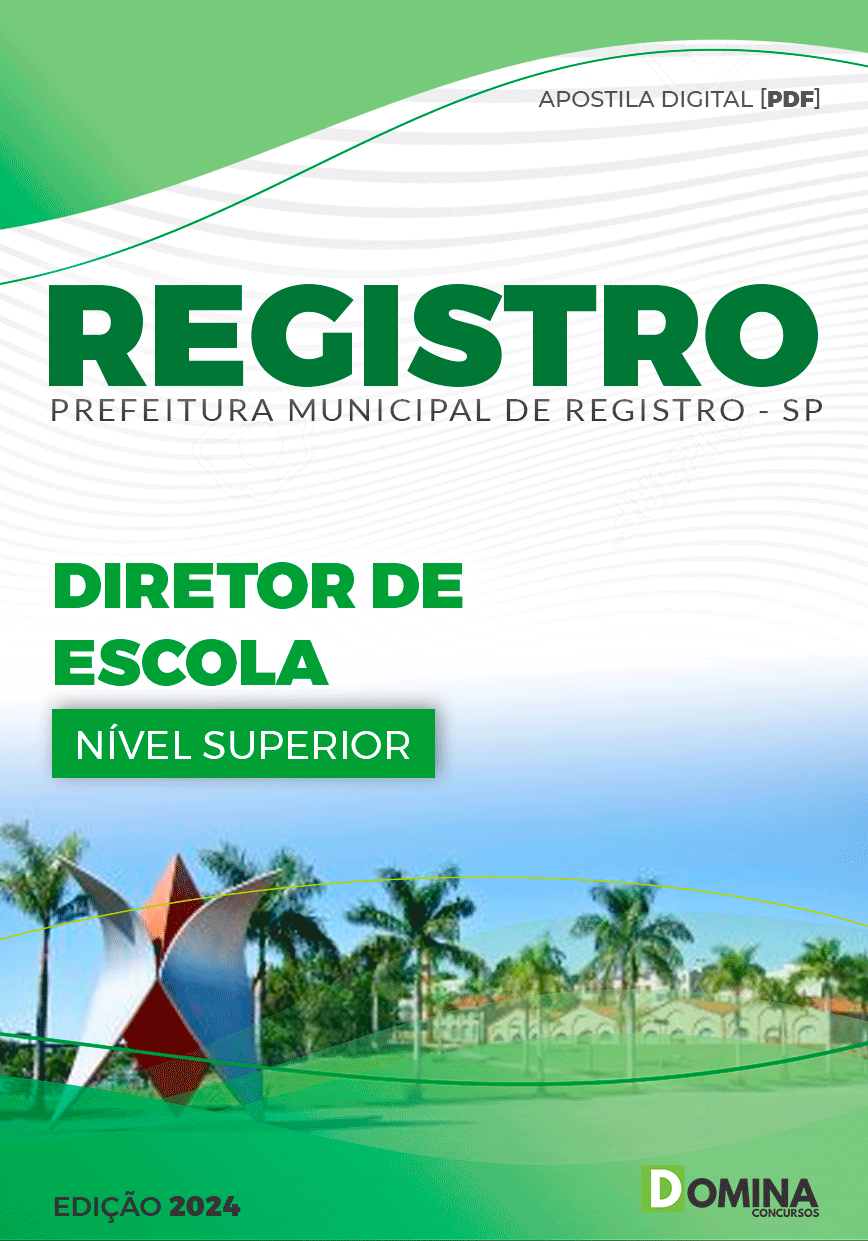 Apostila Prefeitura Registro SP 2024 Diretor Escola