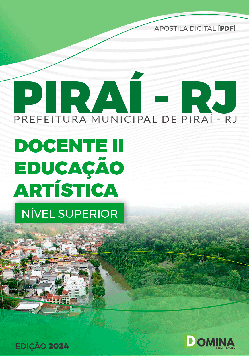 Apostila Pref Piraí RJ 2024 Docente II Educação Artística
