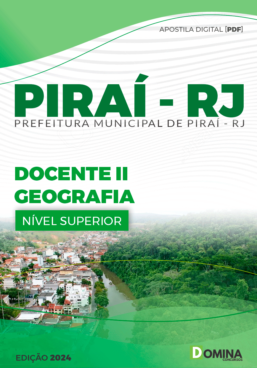 Apostila Pref Piraí RJ 2024 Docente II Geografia