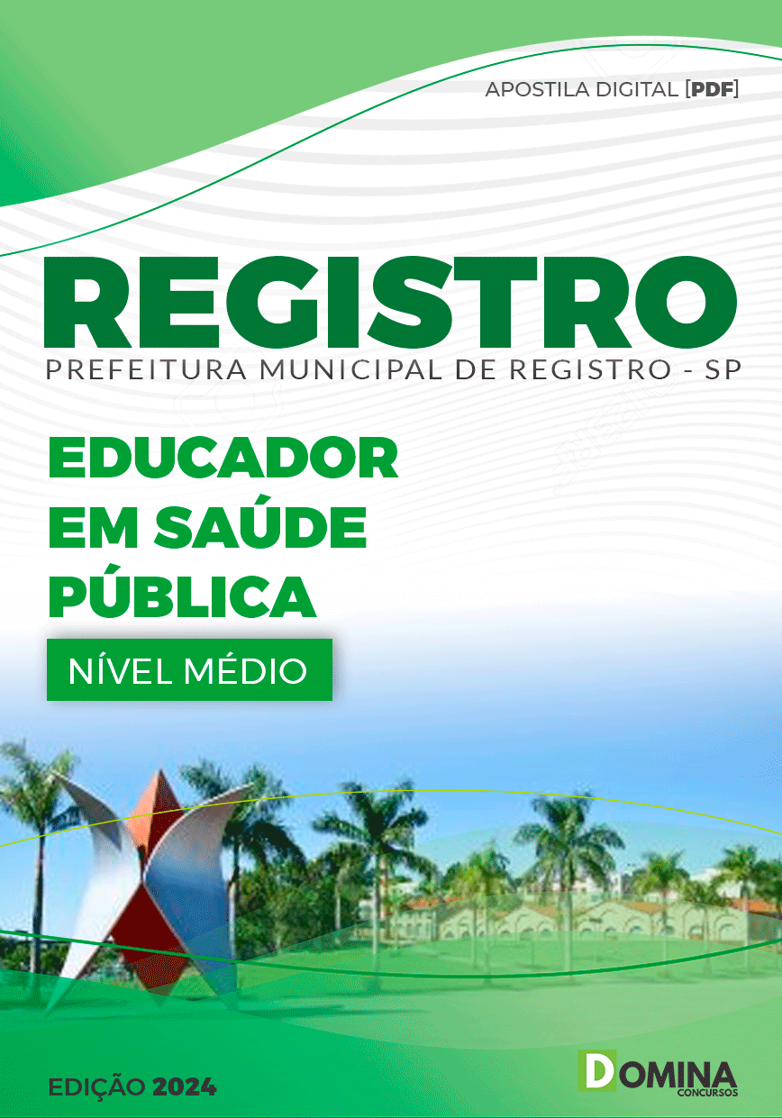 Apostila Prefeitura Registro SP 2024 Educador Saúde Pública