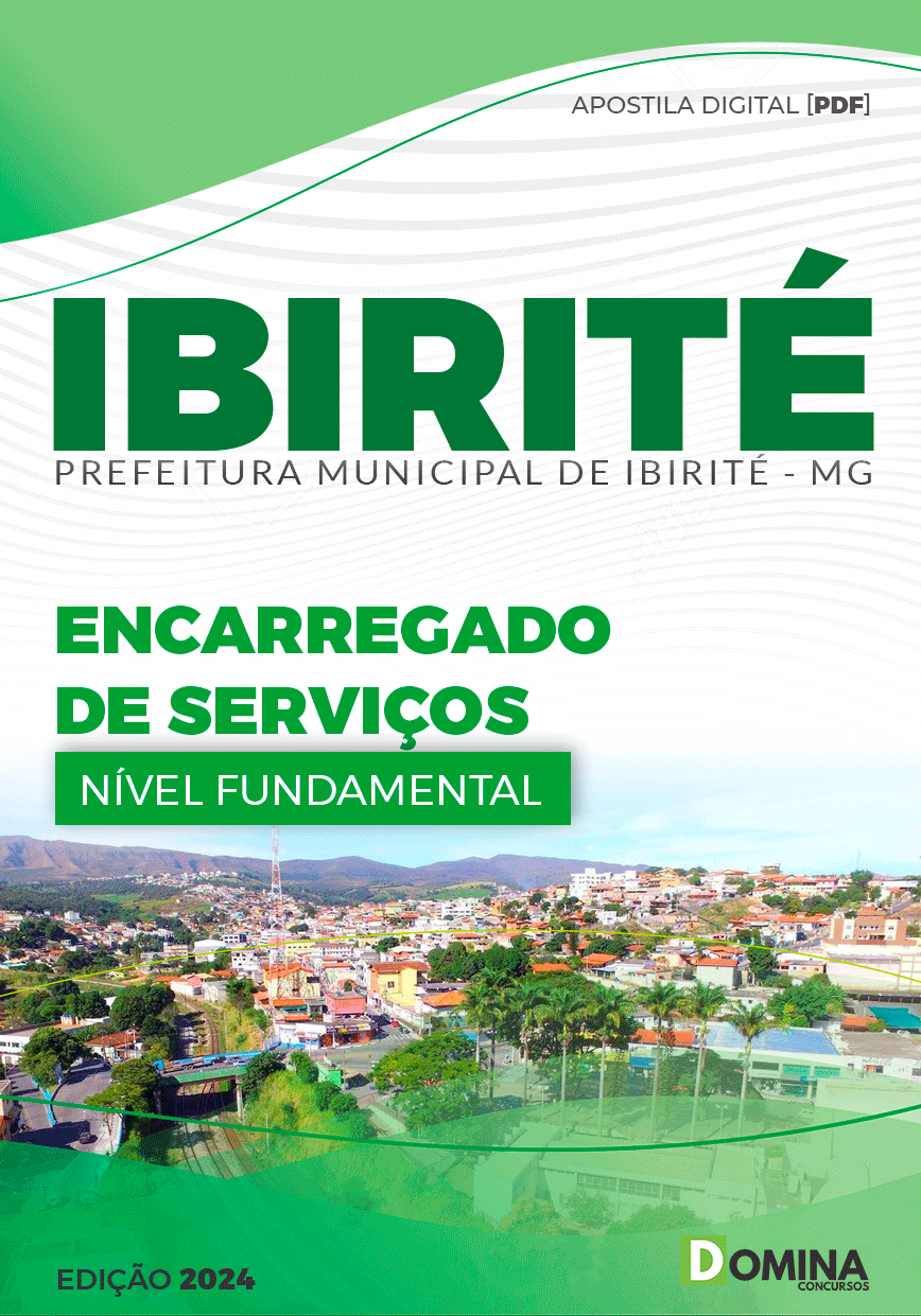 Apostila Pref Ibirité MG 2024 Encarregado De Serviço