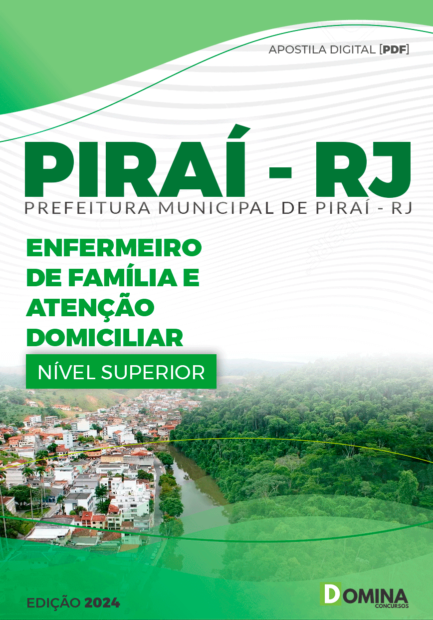 Apostila Pref Piraí RJ 2024 Enfermeiro Família Atenção Domiciliar