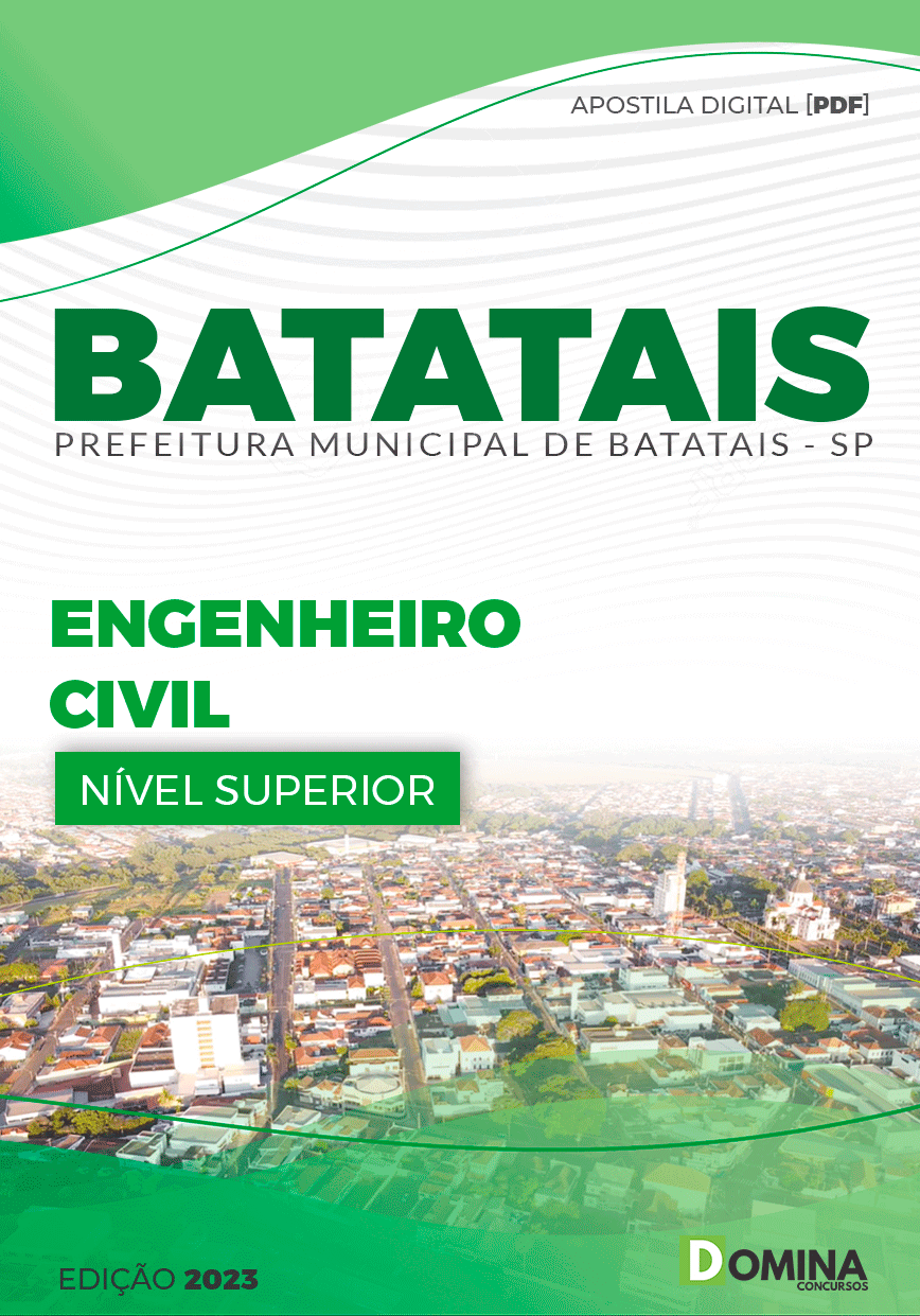 Apostila Pref Batatais SP 2024 Engenheiro Civil