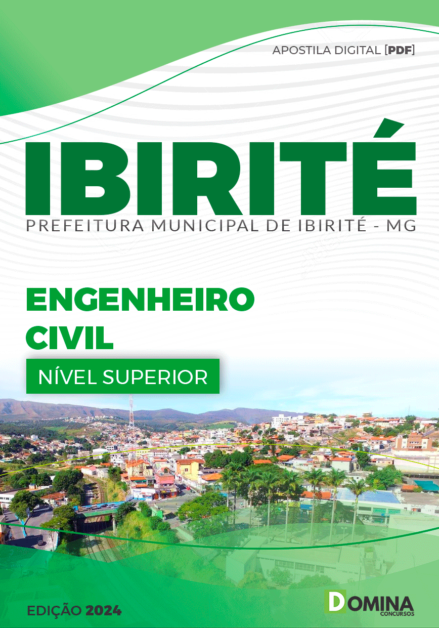 Apostila Pref Ibirité MG 2024 Engenheiro Civil