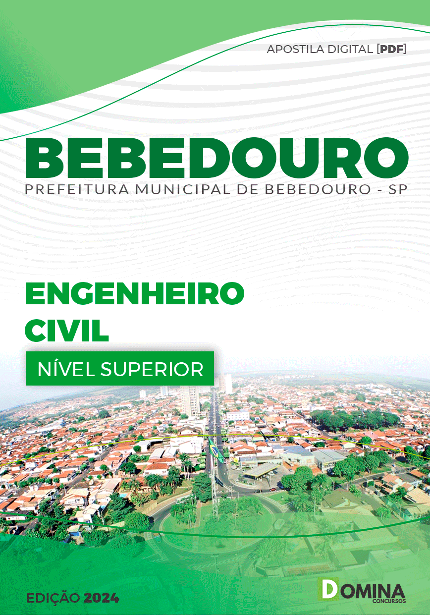 Apostila Pref Bebedouro SP 2024 Engenheiro Civil