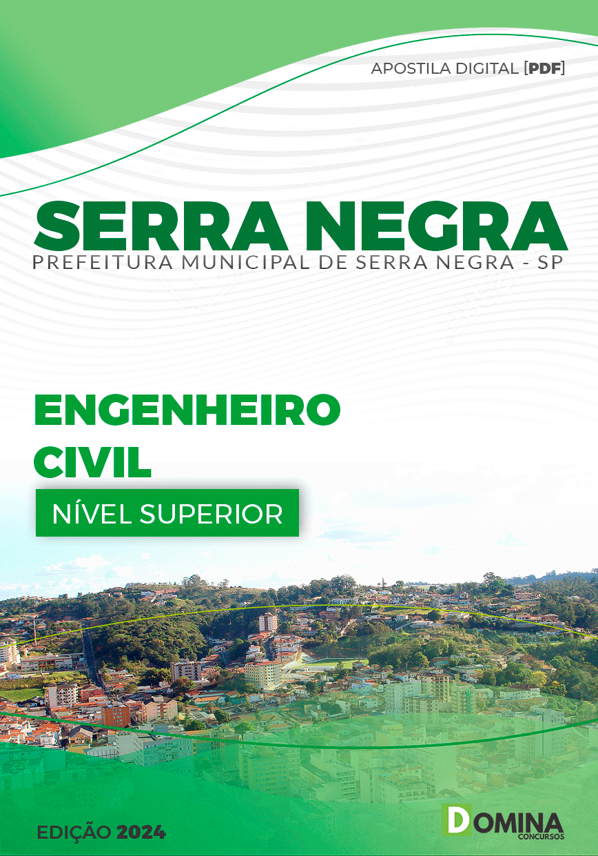 Apostila Pref Serra Negra SP 2024 Engenheiro Civil