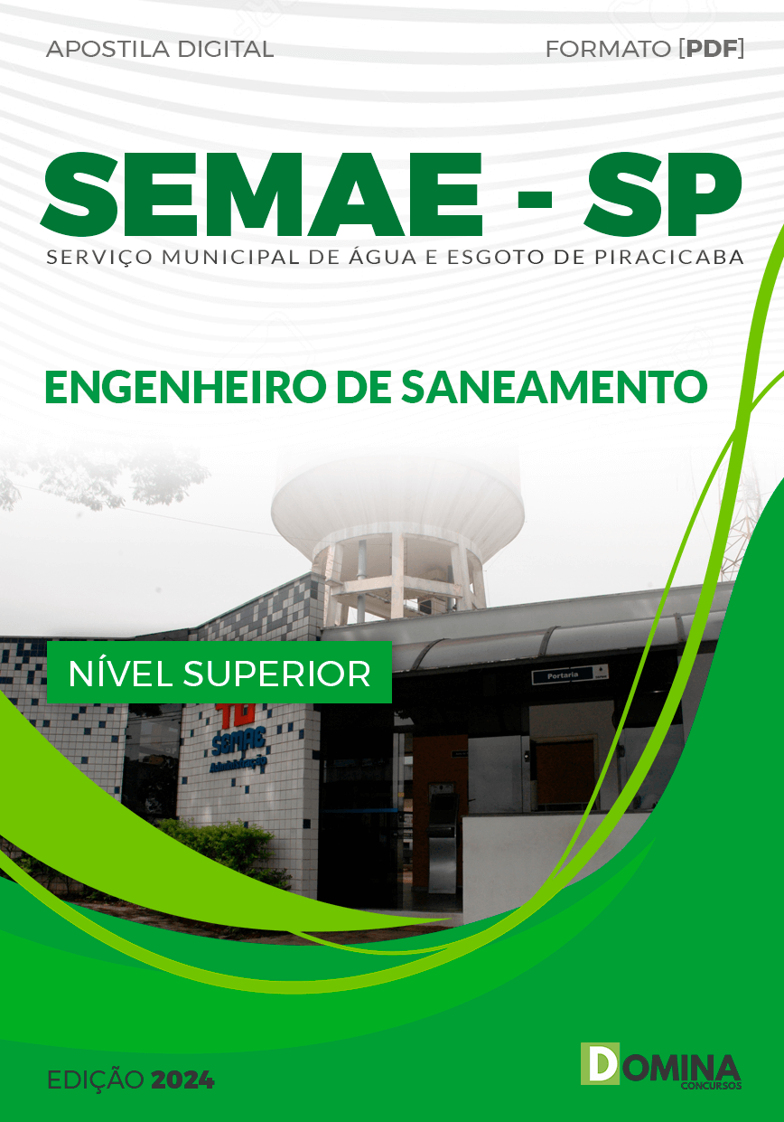 Apostila SEMAE Piracicaba 2024 Engenheiro Saneamento