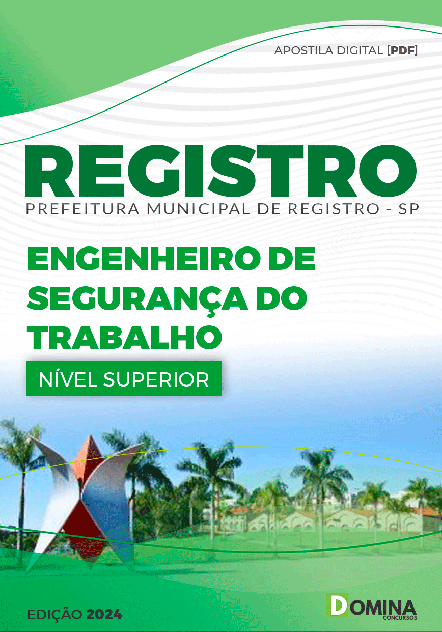 Apostila Prefeitura Registro SP 2024 Engenheiro Segurança Trabalho