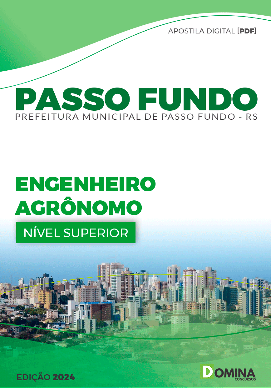 Apostila Pref Passo Fundo RS 2024 Engenheiro Agrônomo