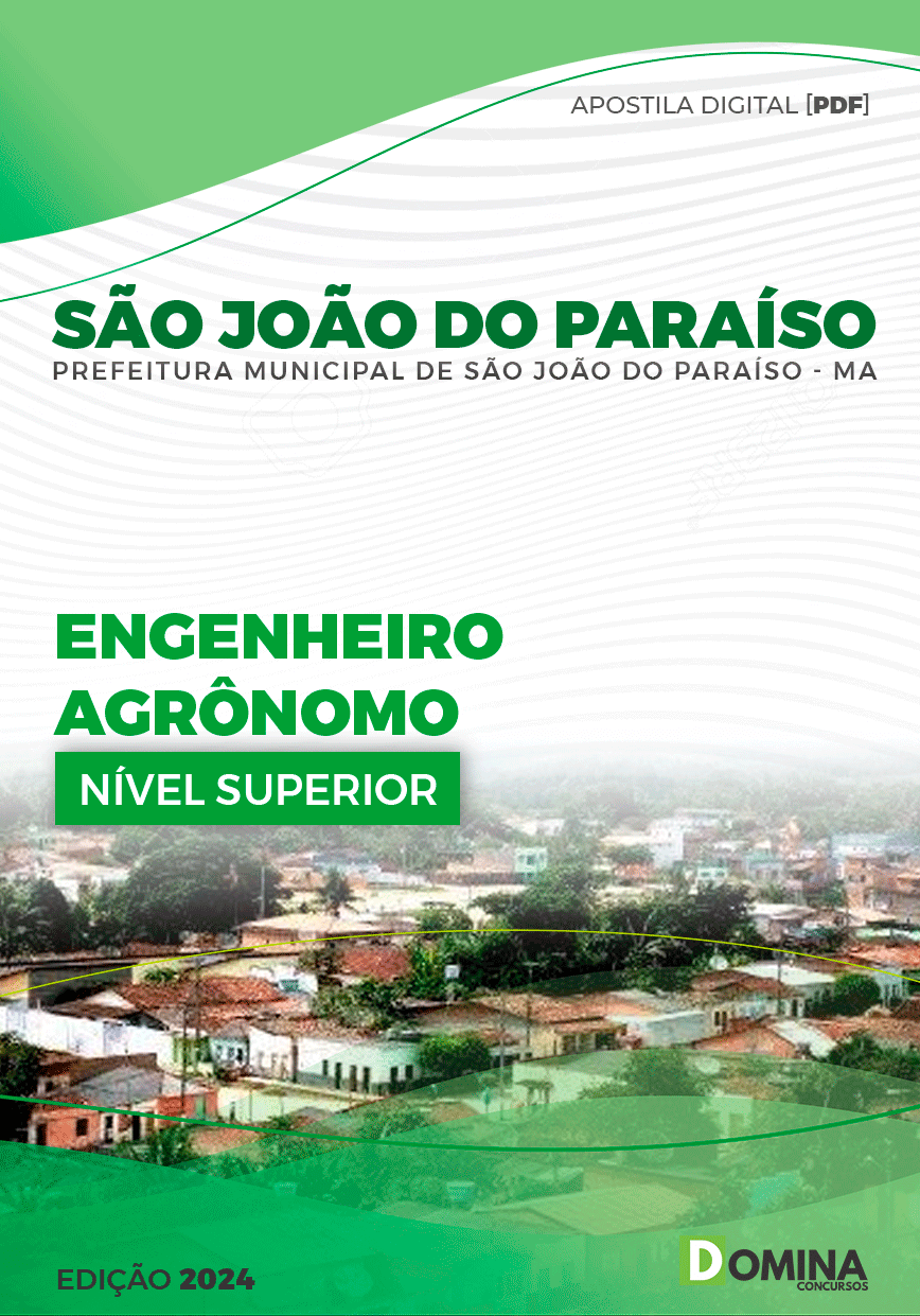 Apostila Pref São João do Paraíso MA 2024 Engenheiro Agrônomo