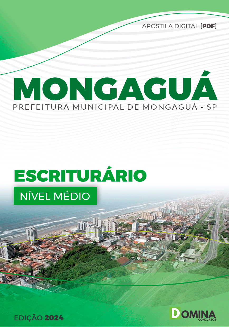 Apostila Pref Mongaguá SP 2024 Escriturário