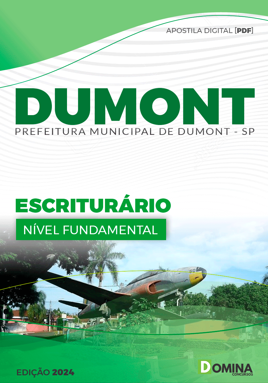 Apostila Pref Dumont SP 2024 Escriturário
