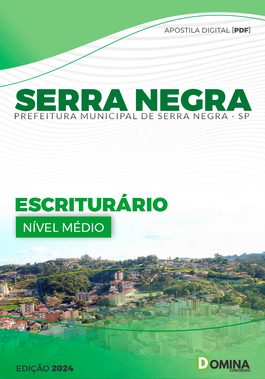 Apostila Pref Serra Negra SP 2024 Escriturário