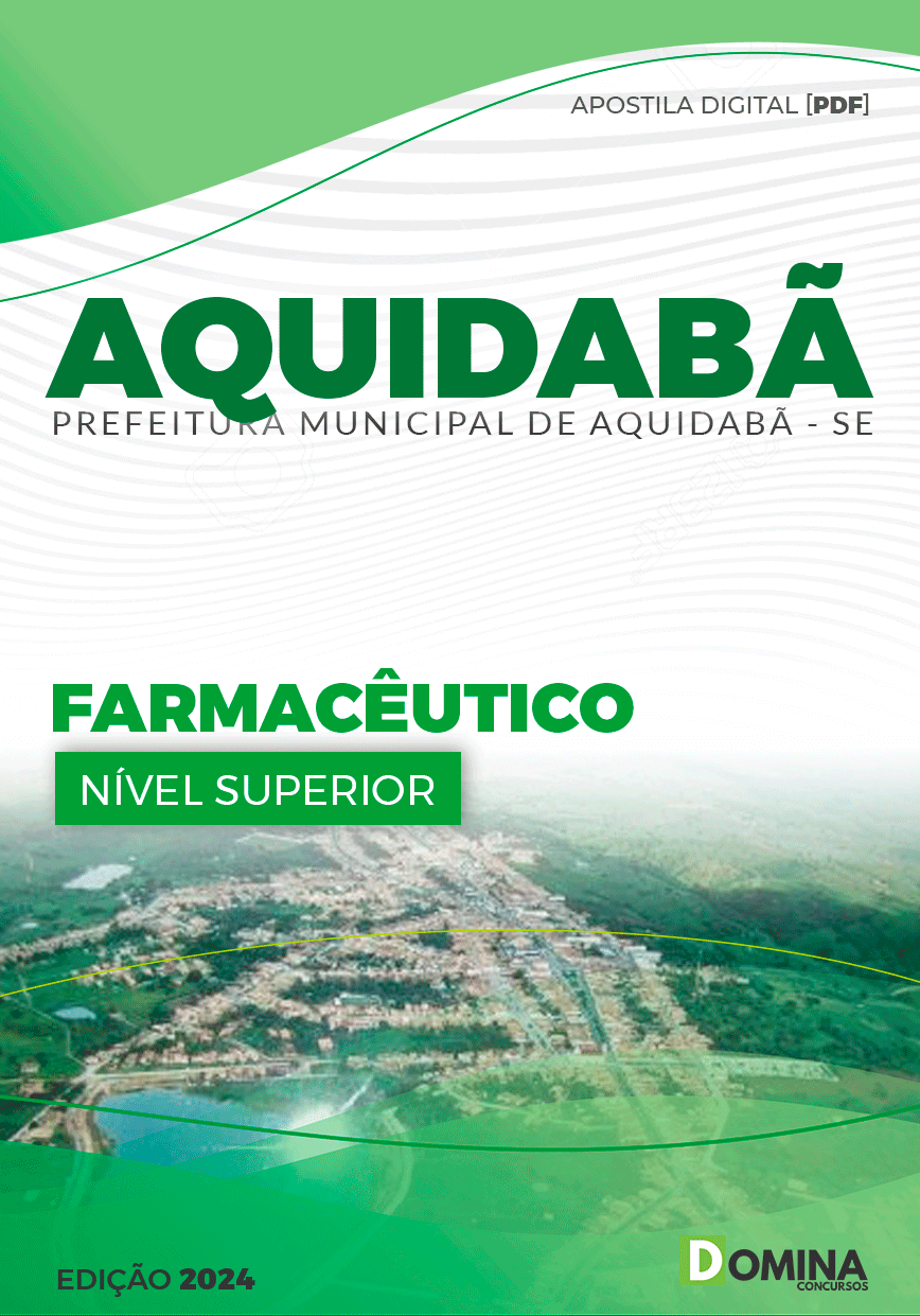 Apostila Pref Aquidabã SE 2024 Farmacêutico