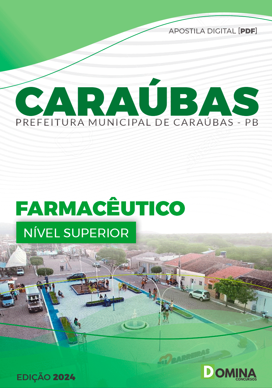 Apostila Pref Caraúbas PB 2024 Farmacêutico