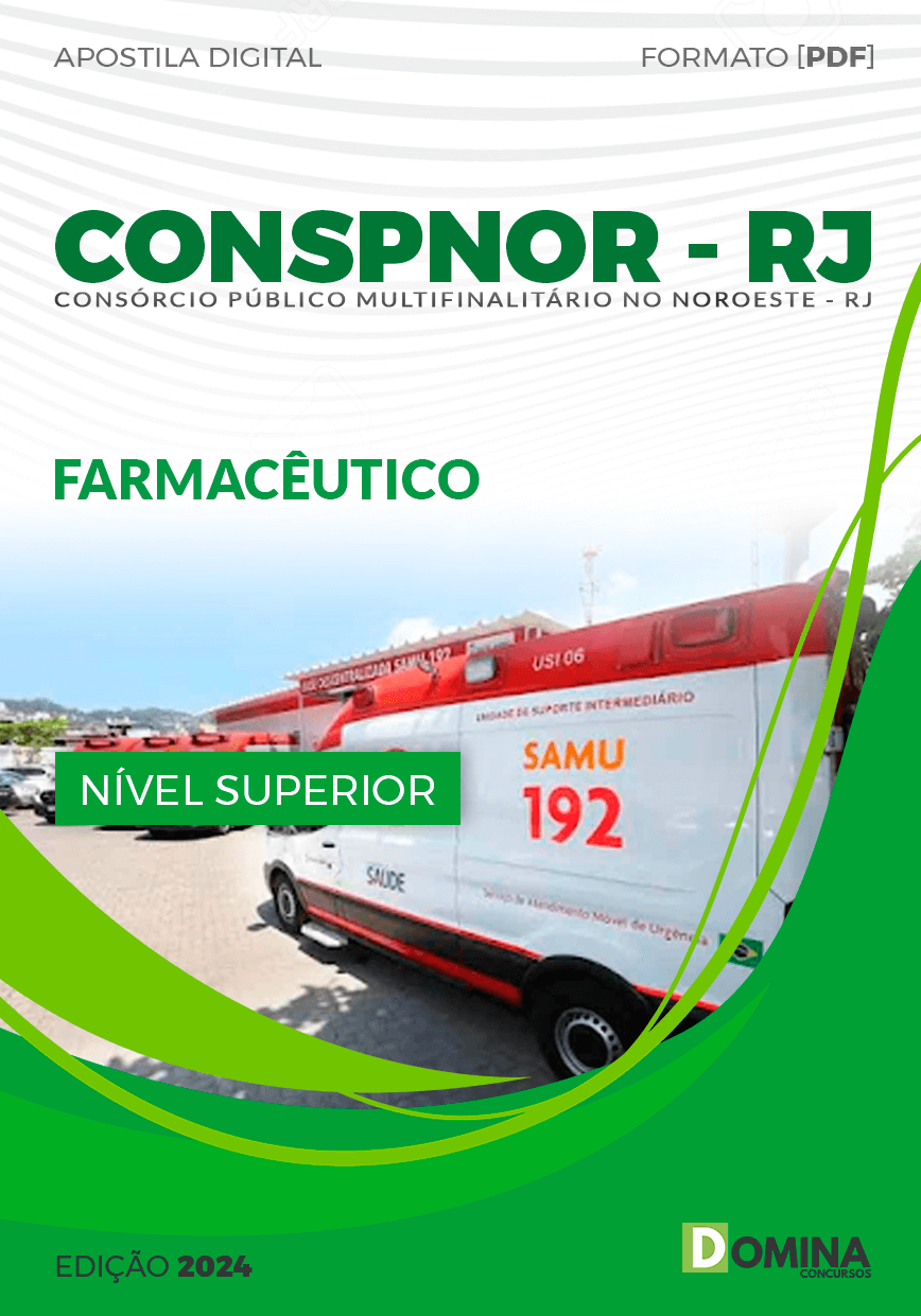 Apostila CONSPNOR RJ 2024 Farmacêutico