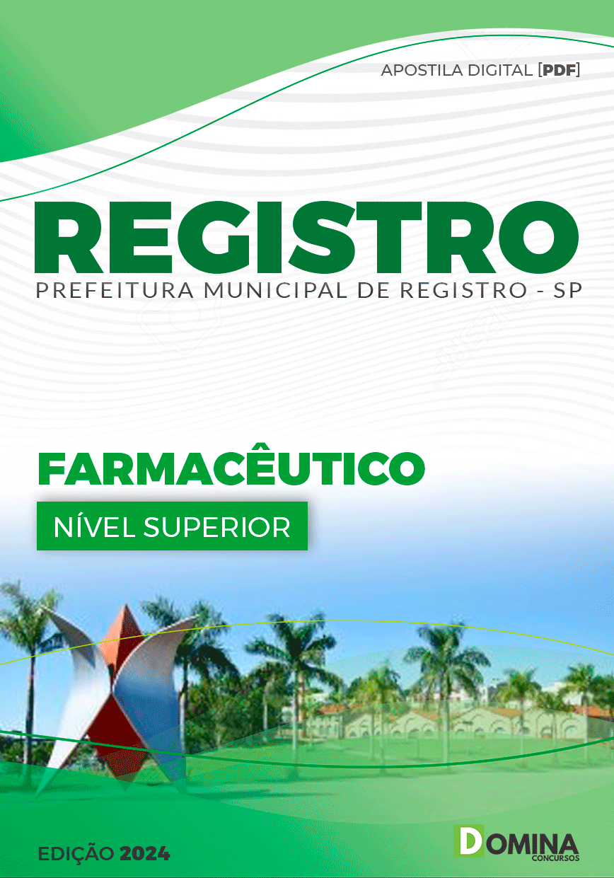 Apostila Prefeitura Registro SP 2024 Farmacêutico