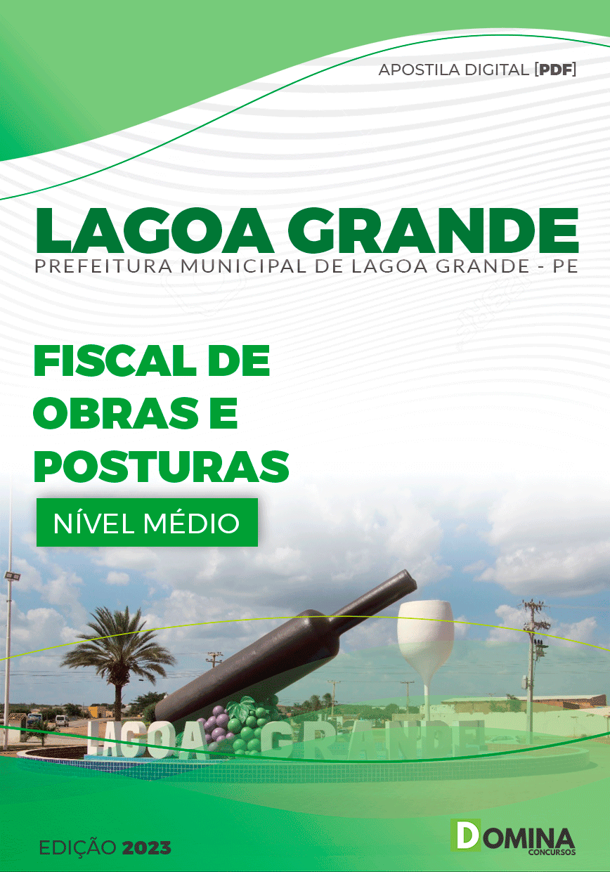 Apostila Pref Lagoa Grande PE 2024 Fiscal Obras Posturas