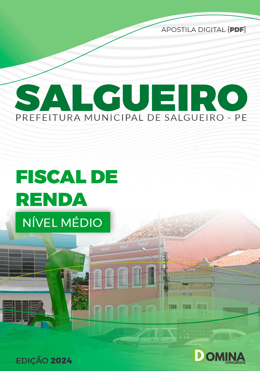 Apostila Prefeitura Salgueiro PE 2024 Fiscal de Renda