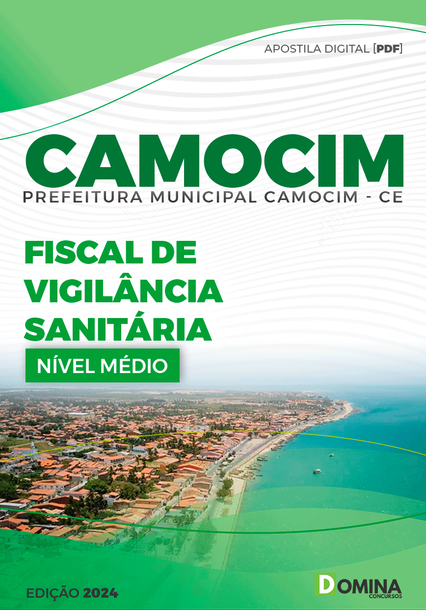 Apostila Prefeitura Camocim CE 2024 Fiscal De Vigilância Sanitária