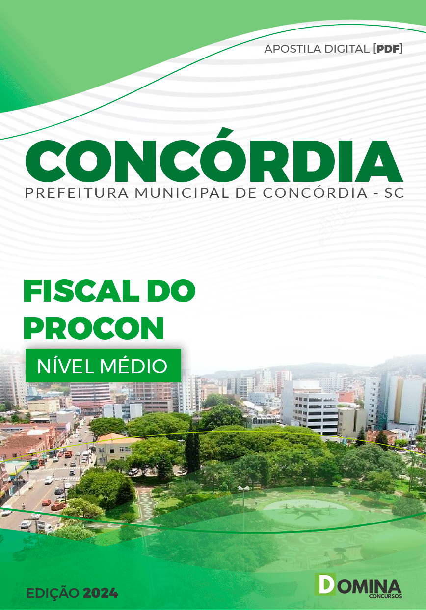 Apostila Prefeitura Concórdia SC 2024 Fiscal do Procon
